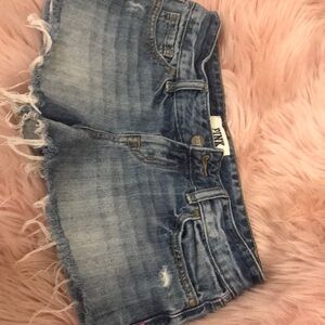 Vs pink denim shorts